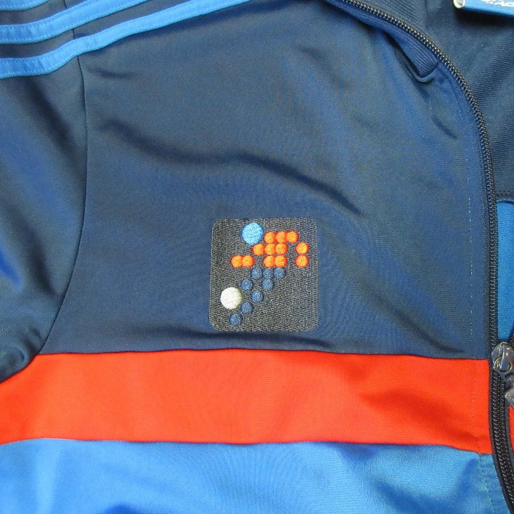 ADIDAS Mens POLYESTER TRACK JACKET NAVY, BLUE - Picture 4 of 6